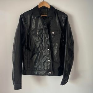 Urban Outfitters Faux leather jacket alligator skin